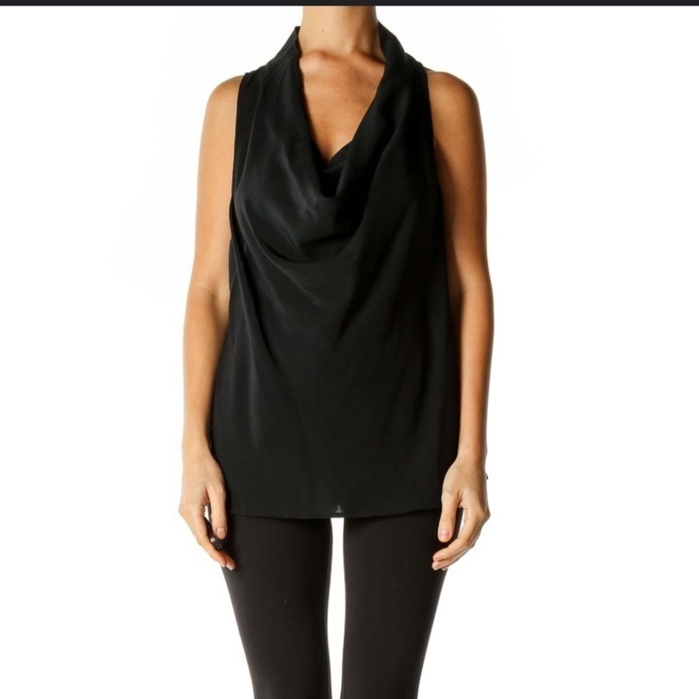 Trina Turk
Black Solid Chic Blouse M